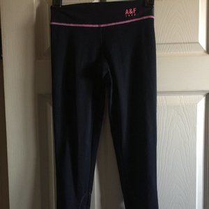 Black legging with Hot Pink Legs XL  Abercrombie & Fitch